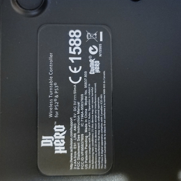 PS 2 / 3 Dj hero wireless Turntable Controller - Picture 2 of 4